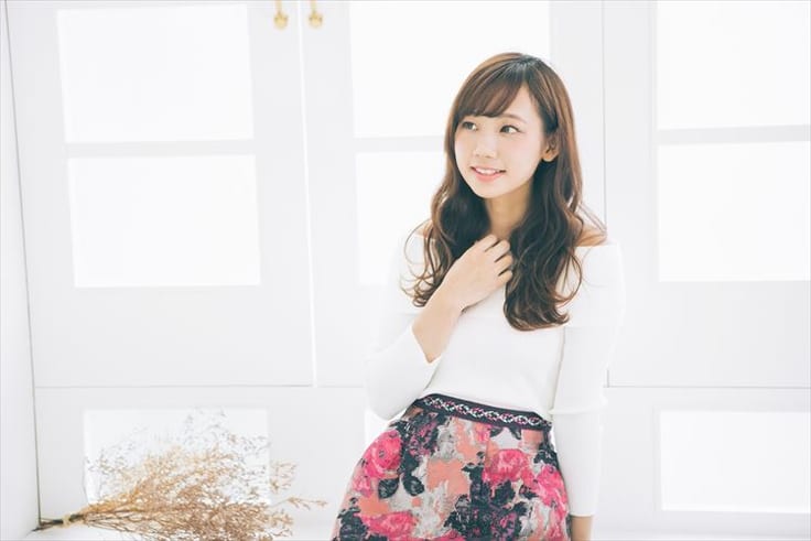 花柄スカート